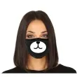 maseczka dla doroslych misiek czarna guirca