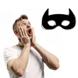 maska batman super bohater dodatek do stroju batmana czarna dla dzieci i doroslych