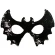 maska czarny nietoperz cekinowa arpex