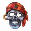 maska czaszka pirata piankowa