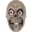 maska czaszka ruchome galy halloween szary partypal