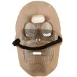 maska czaszka ruchome galy halloween szary partypal