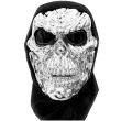 maska czaszka terminator srebrna partypal