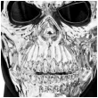 maska czaszka terminator srebrna partypal