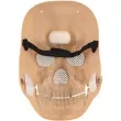 maska czaszka z ruchoma szczeka bezowy partypal