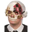 maska czaszka zlote lico plastik carnival toys