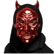 maska demoniczny diabel z rogami czerwona partypal