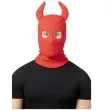 maska diabelska kominiarka z rogami czerwona smiffys