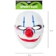 maska joker halloween biala partypal