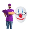 maska joker halloween biala partypal