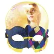 maska karnawalowa arlekin niebieska