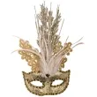 maska karnawalowa brokatowa elegancja zlota carnival toys