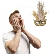 maska karnawalowa brokatowa elegancja zlota carnival toys