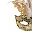 maska karnawalowa brokatowa elegancja zlota carnival toys