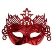 maska karnawalowa czerwona z ornamentem