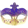 maska karnawalowa lilia fioletowo zlota