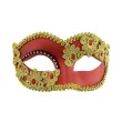 maska karnawalowa miedziana matowa ze zdobieniami