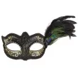 maska karnawalowa pawie piorko zlota