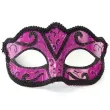 maska karnawalowa rozowo czarna