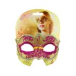 maska karnawalowa rozowo zlota tajemnicza
