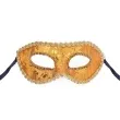 maska karnawalowa wenecka ornamenty zloto pomaranczowy arpex
