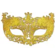 maska karnawalowa wenecka z brokatem zloty stoklasa