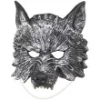 maska karnawalowa wilk gotycki szara smiffys