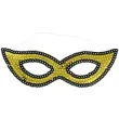 maska karnawalowa zlota cekinowa