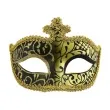 maska karnawalowa zloto czarna z korona