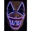 maska klaun psychopata led niebieski carnival toys