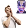 maska klaun psychopata led niebieski carnival toys