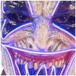 maska klaun psychopata led niebieski carnival toys
