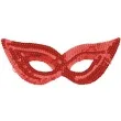 maska kocica czerwona cekinowa arpex