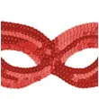 maska kocica czerwona cekinowa arpex
