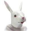 maska krolik biala lateksowa carnival toys
