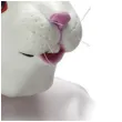maska krolik biala lateksowa carnival toys