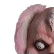 maska krolik psychopata rozowa lateksowa carnival toys