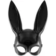 maska krolik z uszami czarna partypal
