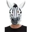maska lateksowa zebra czarno biala smiffys