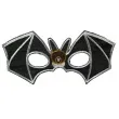 maska nietoperz materialowa czarna