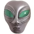 maska obcy srebrna plastikowa 3d