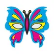 maska papierowa barwny motyl niebieski rozm uniwersalny