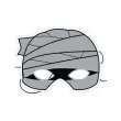 maska papierowa halloween mumia rozm uniwersalny