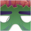maska papierowa halloween zombie z mozgiem rozm uniwersalny