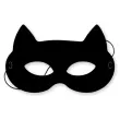 maska papierowa kotek psotek czarna rozm uniwersalny