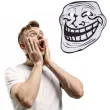 maska papierowa trollface powergift