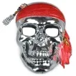 maska pirat srebrna plastikowa
