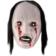 maska potwor z wlosami biala plastikowa carnival toys