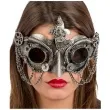 maska sowa steampunk srebrna carnival toys