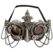 maska sowa steampunk srebrna carnival toys
